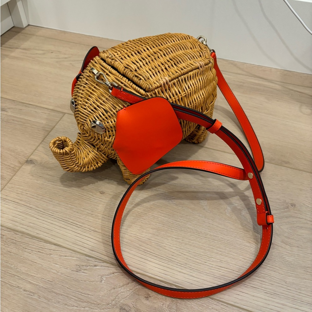 Kate Spade Tiny Wicker Elephant Crossbody Purse